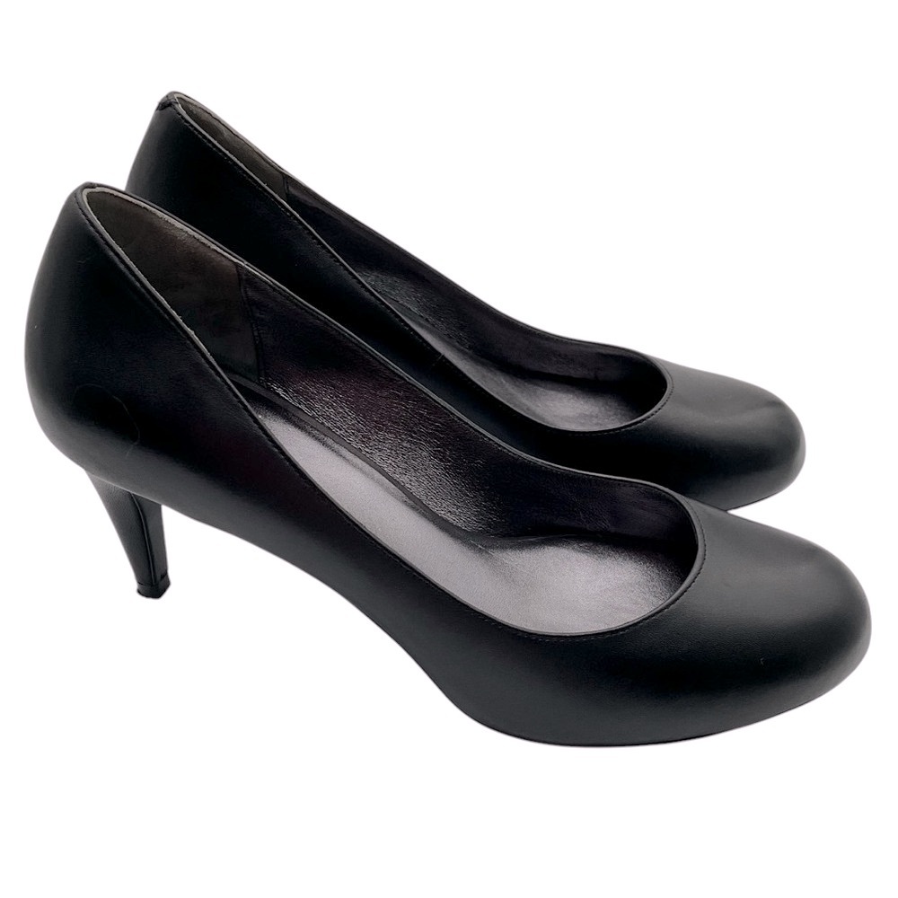 Cole Haan Air Lainey Black Leather Pump Heels D3912 Size 7B - Picture 1 of 8